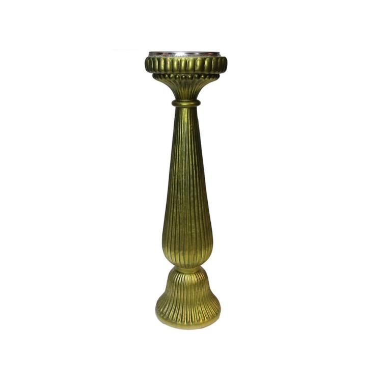 Подсвечник G19447, 14, glass, green, ROOMERS FURNITURE