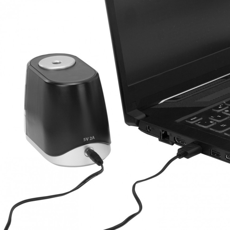 Точилка электрическая Brauberg ONE фреза с автостопом 4 батарейки AA/USB под адаптер 270577 (1) (90892)