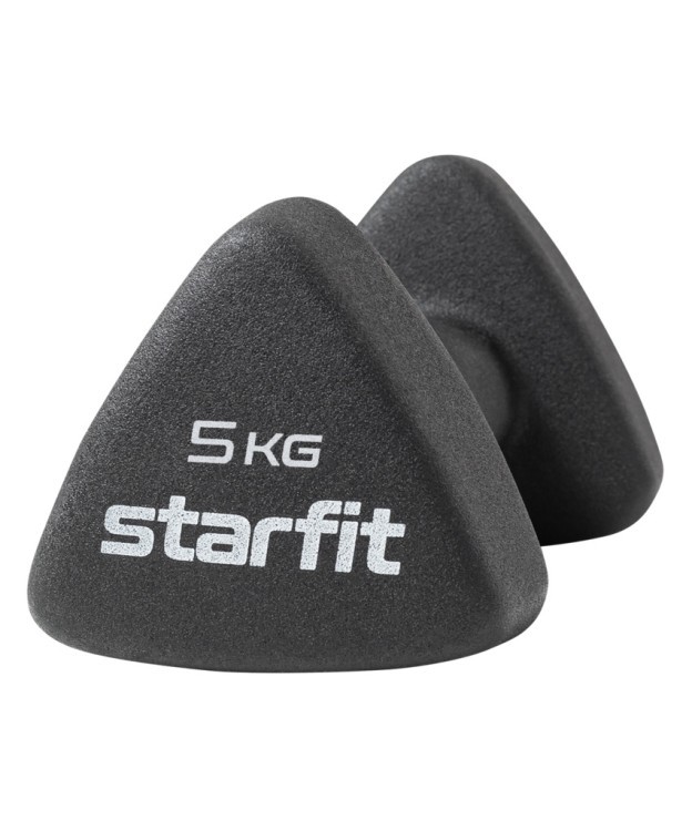 Гантель неопреновая STARFIT DB-205 5 кг, черный (1740216)