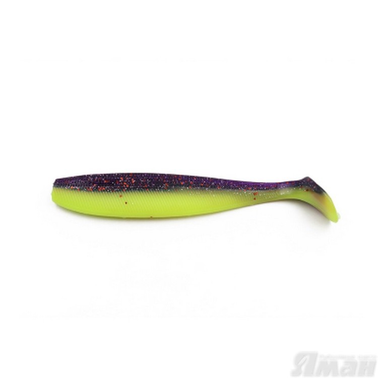 Виброхвост Yaman Sharky Shad, 4,5", цвет 26 - Violet Chartreuse, 5 шт Y-SS45-26 (70538)