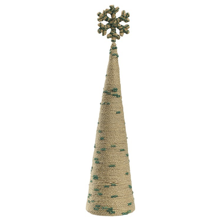 Декор новогодний knitted christmas из джута и гофрированного картона из коллекции new year essential, зеленый (76821) Декор новогодний knitted christmas из джута и гофрированного картона из коллекции new year essential, зеленый (76821)