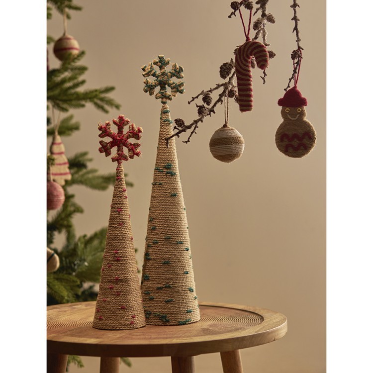 Декор новогодний knitted christmas из джута и гофрированного картона из коллекции new year essential, зеленый (76821) Декор новогодний knitted christmas из джута и гофрированного картона из коллекции new year essential, зеленый (76821)
