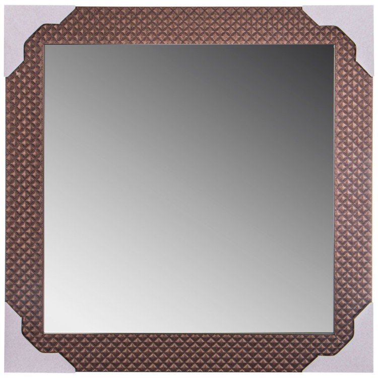Зеркало в раме шоколадное серебро (50*50 41*41) Lefard (541-791)