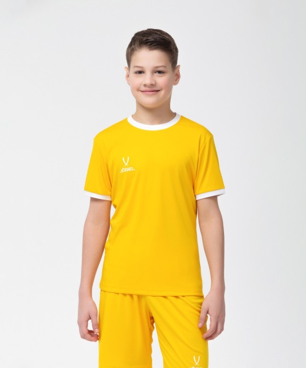 Футболка футбольная JOGEL CAMP Origin, желтый/белый, детский (702157)