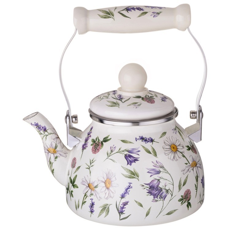 Чайник agness эмалированный со съемным фильтром из нжс серия "flower story", 1,1 л Agness (943-091)