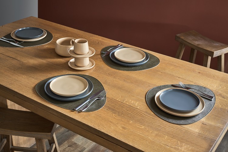 Салфетка сервировочная drop, 33х41 см, коричневая/золотистый металлик (80096)