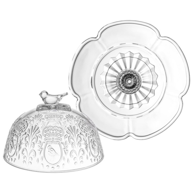 Блюдо "garden" с крышкой на ножке 20*22 см Lefard (691-180)