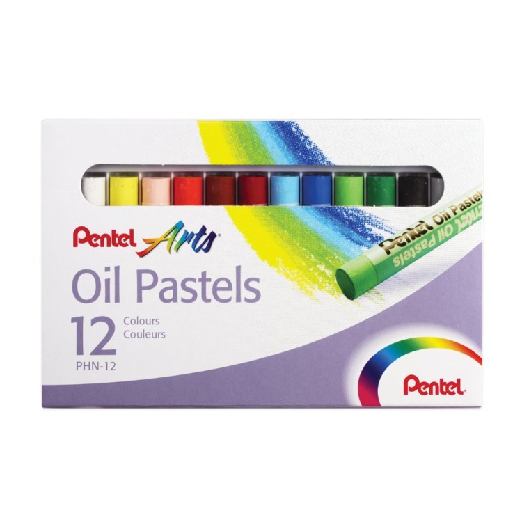 Пастель масляная художественная Pentel Oil Pastels 12 цветов (69521)
