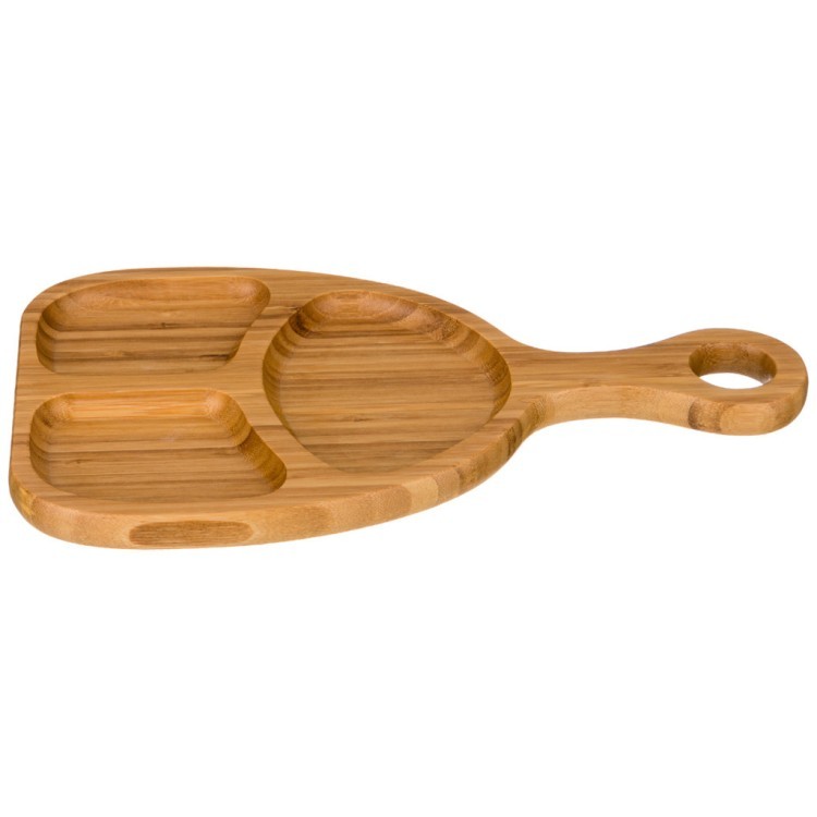 Блюдо деревянное lefard "native" 3 секции с ручкой 32*18,5*2 см Lefard (587-165)