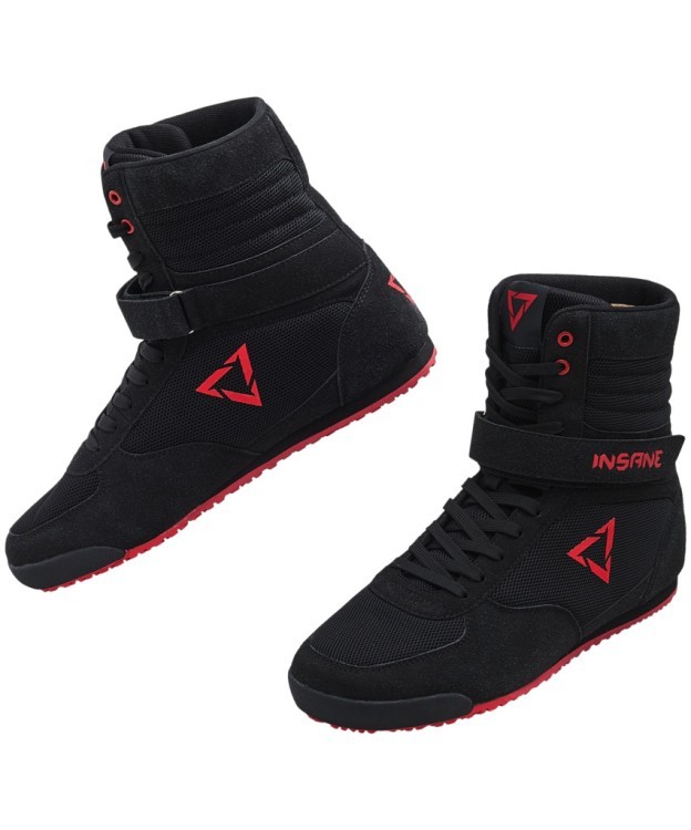 Обувь для бокса высокая ORO, черный/красный (2107680)