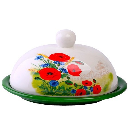 Масленка с крышкой 17,8х13,3х9,8см 2пр Цветущие Маки LR (60280) Масленка с крышкой 17,8х13,3х9,8см 2пр Цветущие Маки LR (60280)