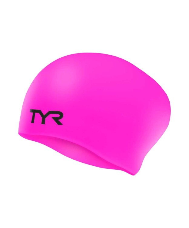 Шапочка для плавания Long Hair Wrinkle-Free Silicone Junior Cap, силикон, LCSJRL/693, розовый (776992)