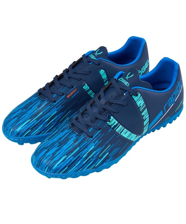 БЕЗ УПАКОВКИ Бутсы многошиповые JÖGEL Rapido TF Navy/blue (2132750)