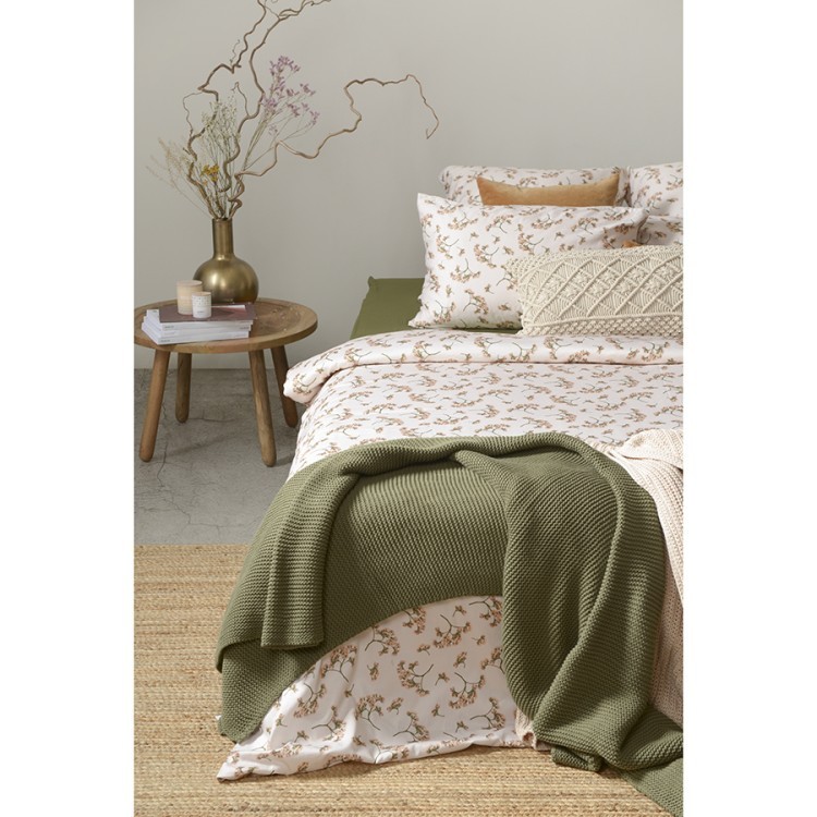 Комплект постельного белья из сатина с принтом "Степное цветение" из коллекции prairie, 200х220 см (72548)