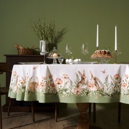 Скатерть овальная "sense",160х220см, 100% хлопок, твил c пропиткой (850-753-41) 