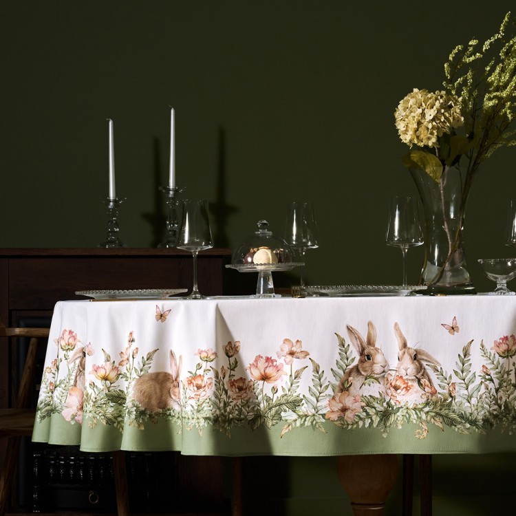 Скатерть овальная "sense",160х220см, 100% хлопок, твил c пропиткой (850-753-41) 