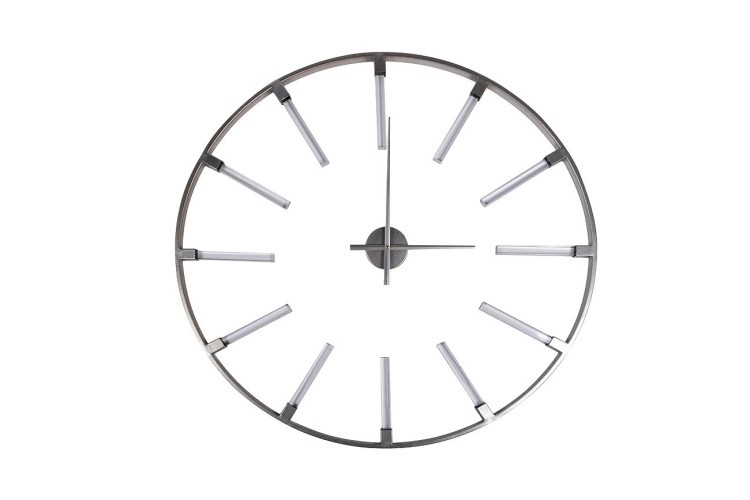 19-OA-6157SL Часы настенные круглые цвет серебро d91см (TT-00001911)