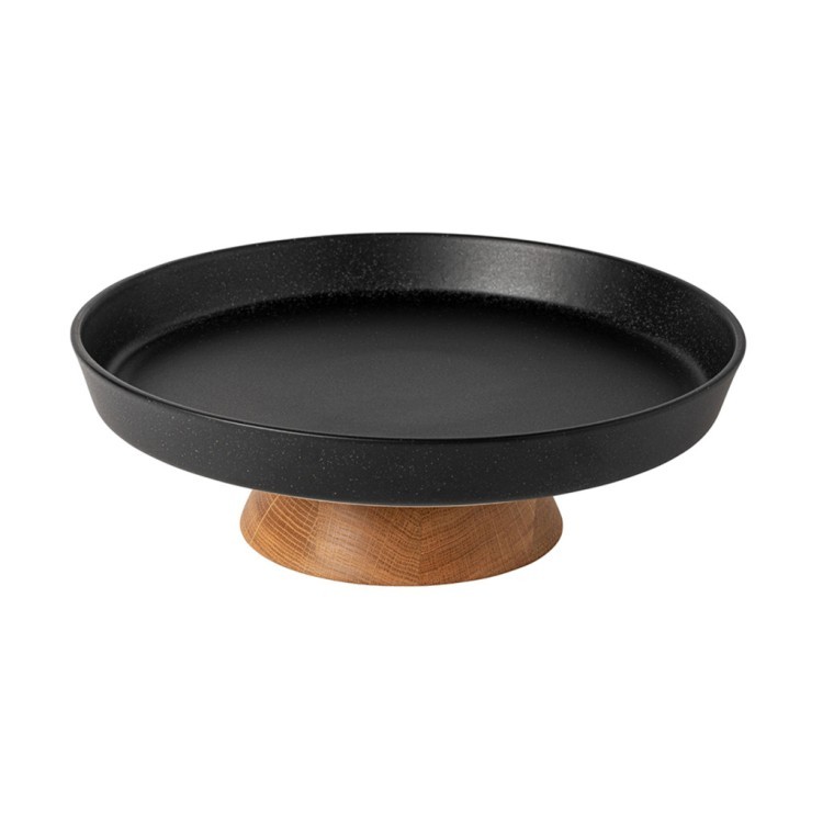 Блюдо QUP322-CSB, 32,5 см, керамика/дерево, BLACK/BEIGE, Costa Nova