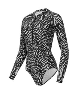 Купальник для плавания с длинным рукавом 25DEGREES Surf Black/White, полиамид (2134685)