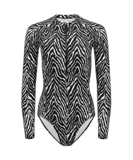Купальник для плавания с длинным рукавом 25DEGREES Surf Black/White, полиамид (2134685)