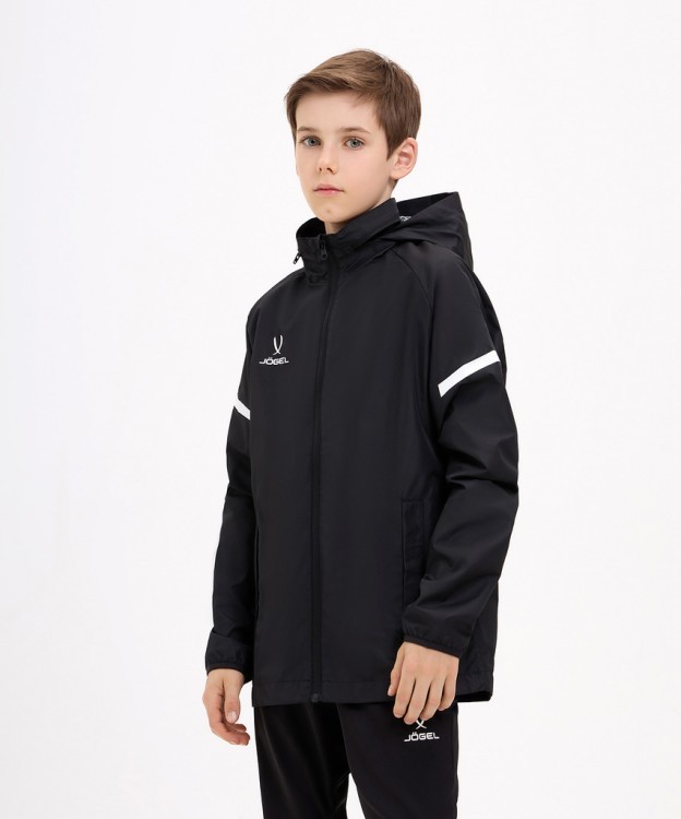 Куртка ветрозащитная JOGEL CAMP 2 Rain Jacket, черный, детский (2126690)