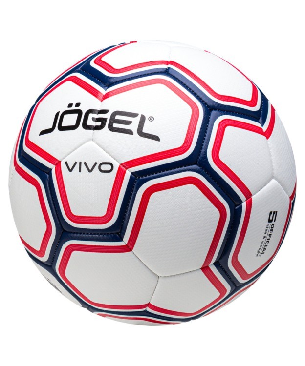 Мяч футбольный Vivo №5, белый/синий/красный (1553264)