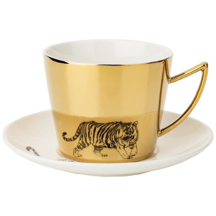 Чайный набор "tiger" на 2пер. 4пр. 220мл, золотой Lefard (91-094)
