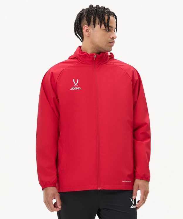 Куртка ветрозащитная JOGEL PREMIER PerFormPROOF FZ Rain Jacket, красный (2122971)