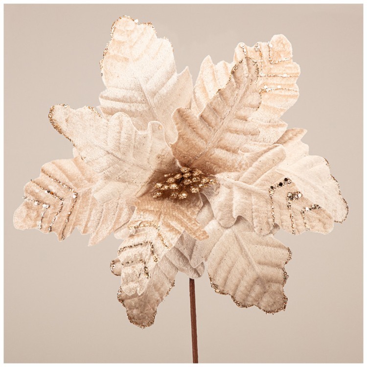 Цветок искусственный "пуансетия" диаметр=30 см. Lefard (226-1041)