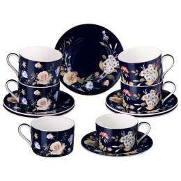 Чайный набор lefard "кобальт" на 6 пер. 12 пр. 190 мл Lefard (86-2553-2)