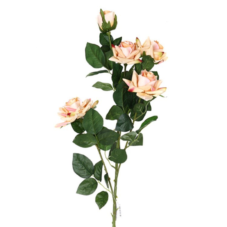Цветок искусственный "роза" длина=110 см. Huajing Plastic (23-253)