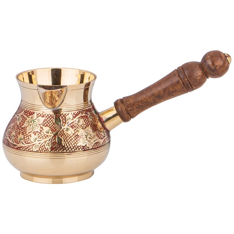 Турка 250 мл. латунь. цветная эмаль Lefard (877-578)