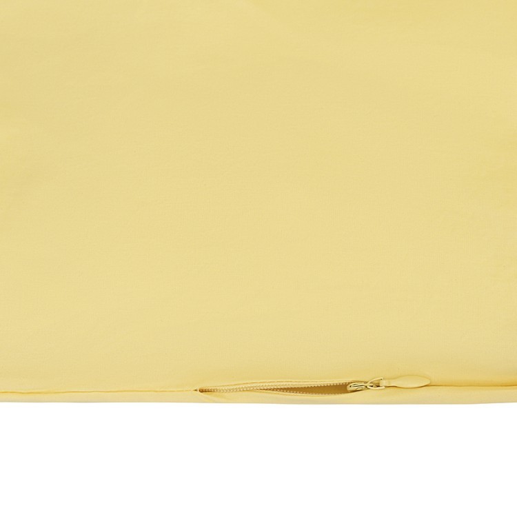 Комплект постельного белья из стираного перкаля светло-желтого цвета из коллекции essential, 200х220 см (77732)