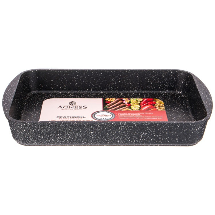 Противень agness "midnight" 340х235 см Agness (899-261)