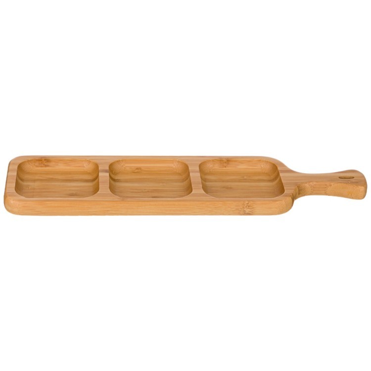Блюдо деревянное lefard "native" 3 секции с ручкой 37,5*10,5*2 см Lefard (587-162)