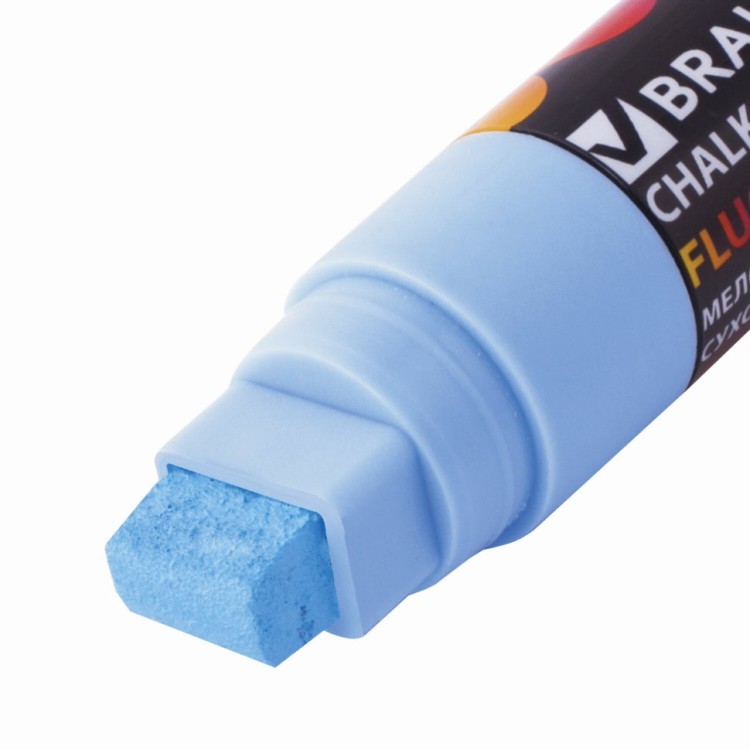 Маркер меловой Brauberg Pop-Art 15 мм голубой 151543 (3) (65707)