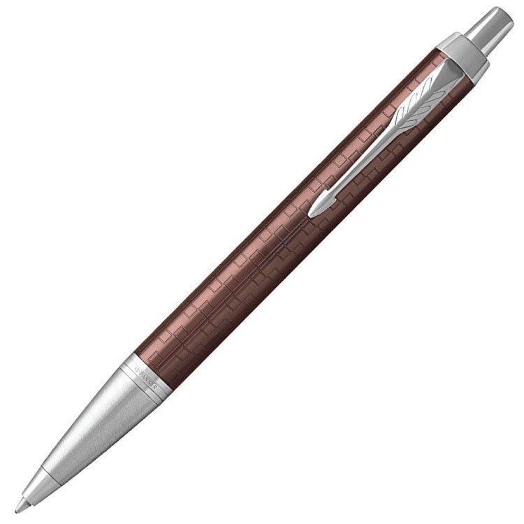 Ручка шариковая Parker IM Premium Brown CT с гравировкой 1931679 (65911)