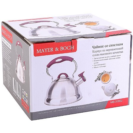 Чайник со свистком 3.0 л Mayer&Boch (30962) Чайник со свистком 3.0 л Mayer&Boch (30962)