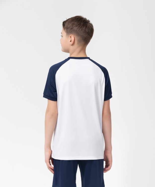 Футболка игровая JÖGEL CAMP Reglan Jersey, белый/темно-синий, детский (702227)