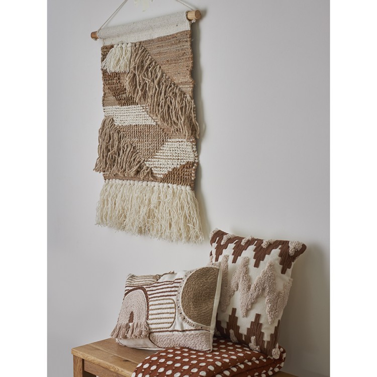 Чехол на подушку декоративный beige geometry из коллекции ethnic, 35х60 см (77698)
