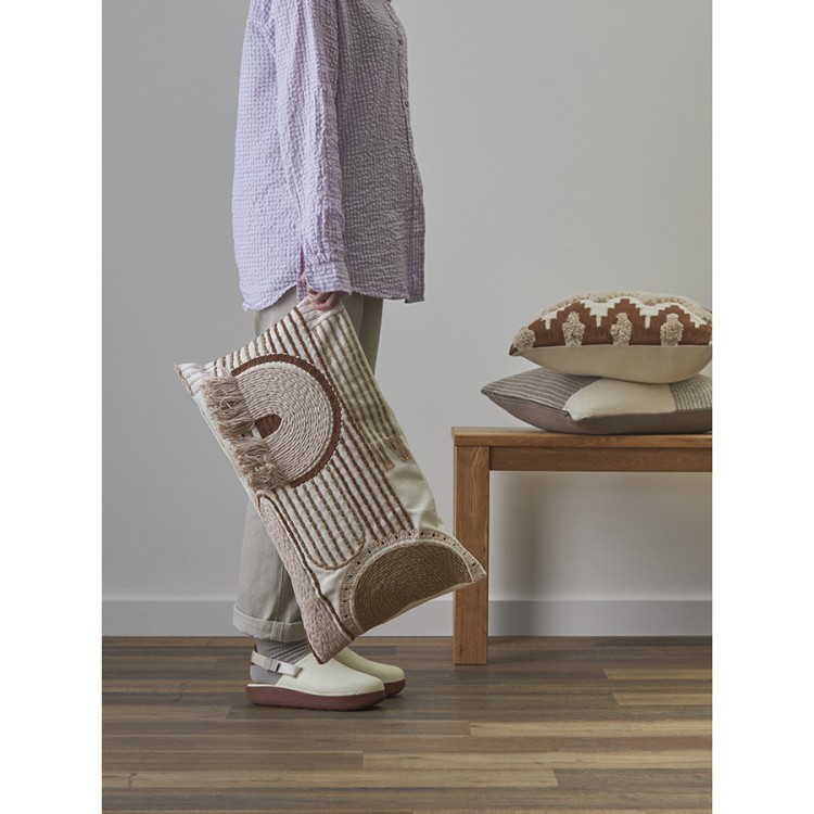 Чехол на подушку декоративный beige geometry из коллекции ethnic, 35х60 см (77698)