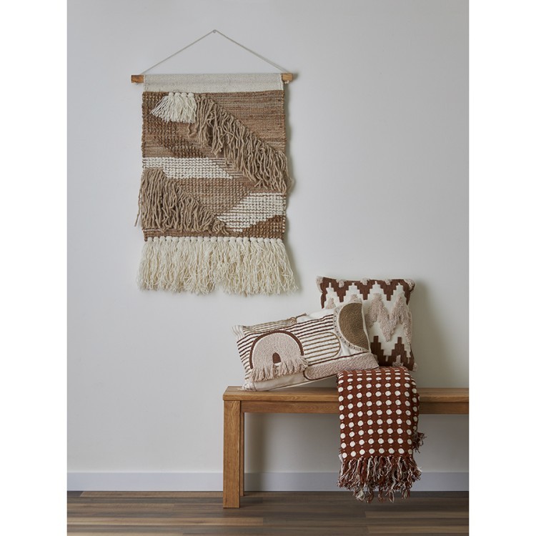 Чехол на подушку декоративный beige geometry из коллекции ethnic, 35х60 см (77698)