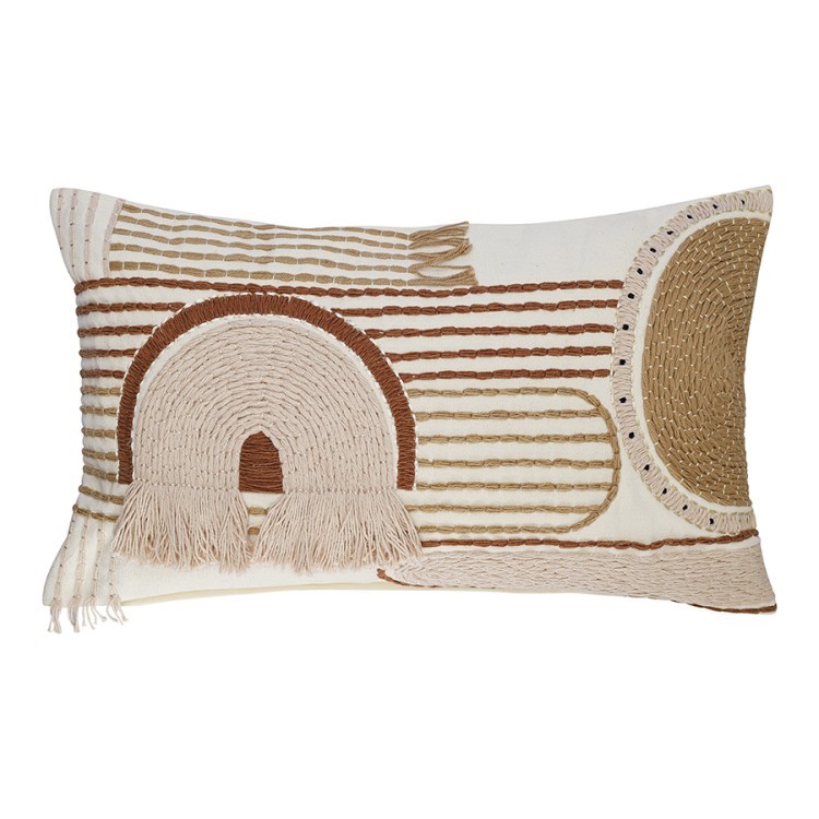 Чехол на подушку декоративный beige geometry из коллекции ethnic, 35х60 см (77698) Чехол на подушку декоративный beige geometry из коллекции ethnic, 35х60 см (77698)