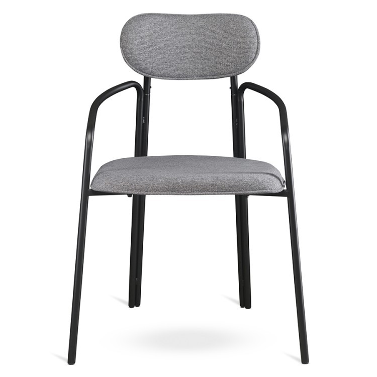 Стул ror, round, рогожка, черный/серый (74441) Стул ror, round, рогожка, черный/серый (74441)