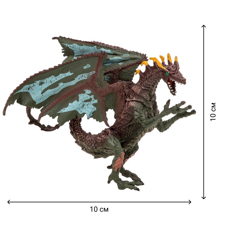 Драконы и динозавры для детей серии "Мир драконов" (5 драконов игрушек, 1 аксессуар в наборе с фигурками) (MM207-003)