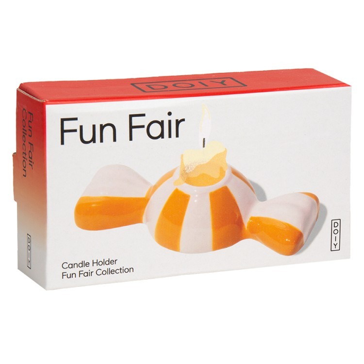 Подсвечник funfair, 5,5х12х3 см, оранжевый (79942)