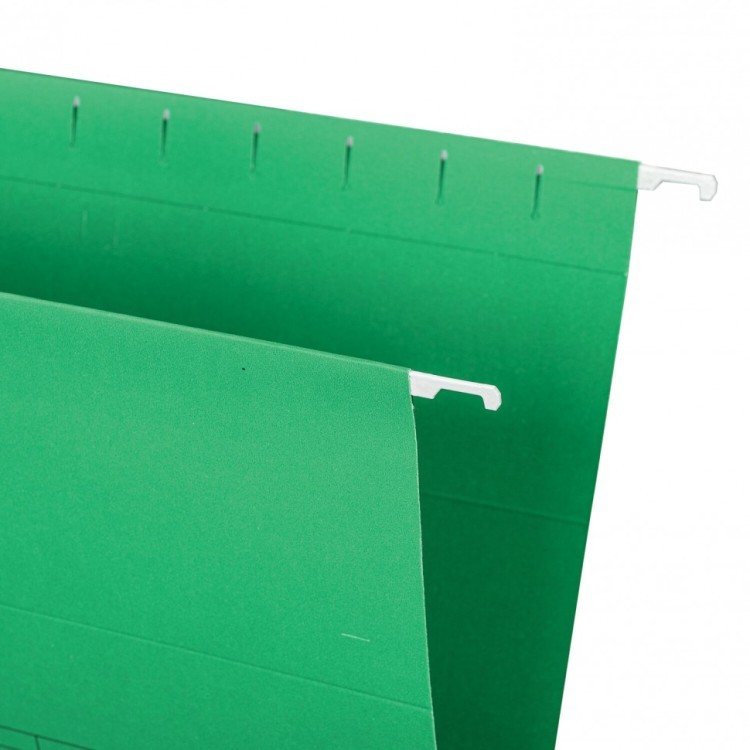 Подвесные папки А4 350х240 мм до 80 л к-т 10 шт зеленые картон STAFF 270929 (1) (93170)