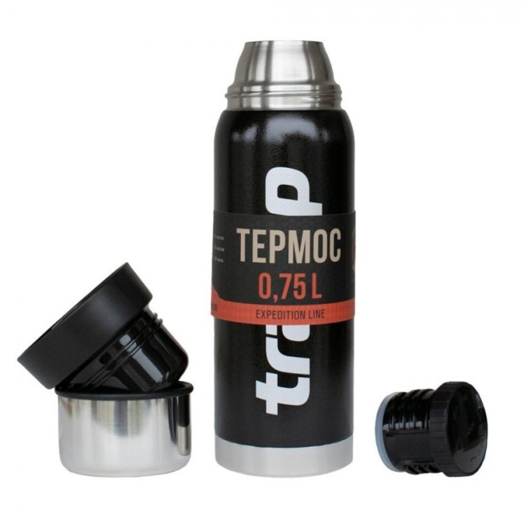 Термос Tramp 0,75 л черный TRC-031 (63870)