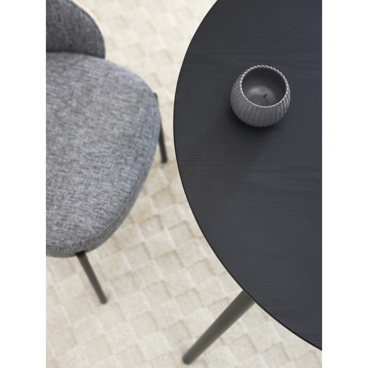 Стол обеденный round, D80 см, черный (77794)