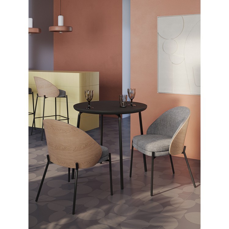 Стол обеденный round, D80 см, черный (77794)